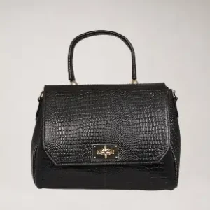 Velora Brown Leather Satchel Bag