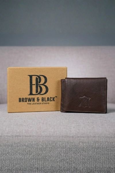 Executive Leather Wallet with Flip Flap