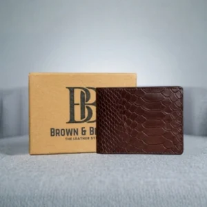 Premium Croc-Textured  Leather Bi-Fold Wallet