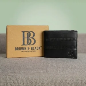 Premium Textured Leather Bi-Fold Wallet