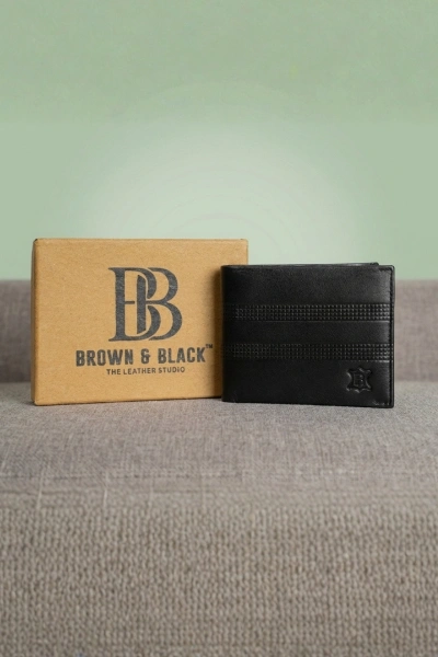 Premium Textured Leather Bi-Fold Wallet