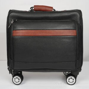 Leather Trolley Bag Black