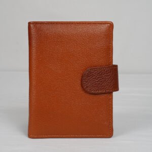 Elegant Leather Tan Passport Organizer