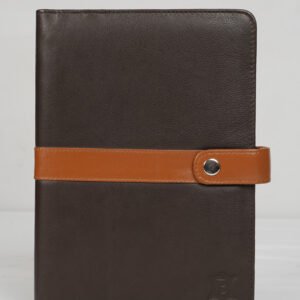 Signature Brown Leather Office Planner Cover