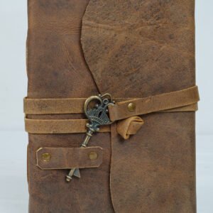 Crunch Leather Key Lock Journal