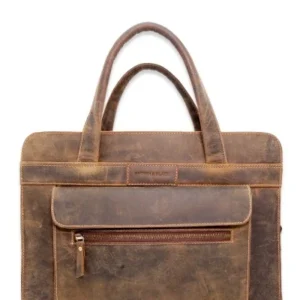 The Maverick Distressed Leather Laptop Bag