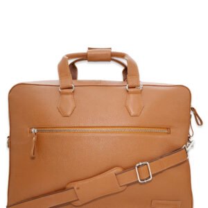 The Stratford Tan Leather Briefcase